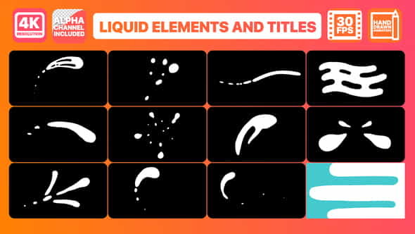 Liquid Shapes And Titles - VideoHive 22702061