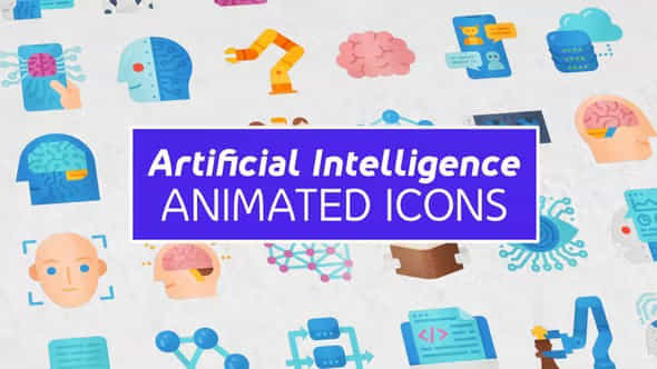 Artificial Intelligence Modern Flat Animated Icons - VideoHive 38683810