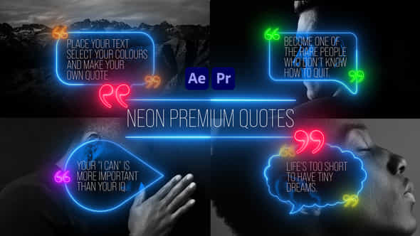 Neon Premium Quotes - VideoHive 34316041