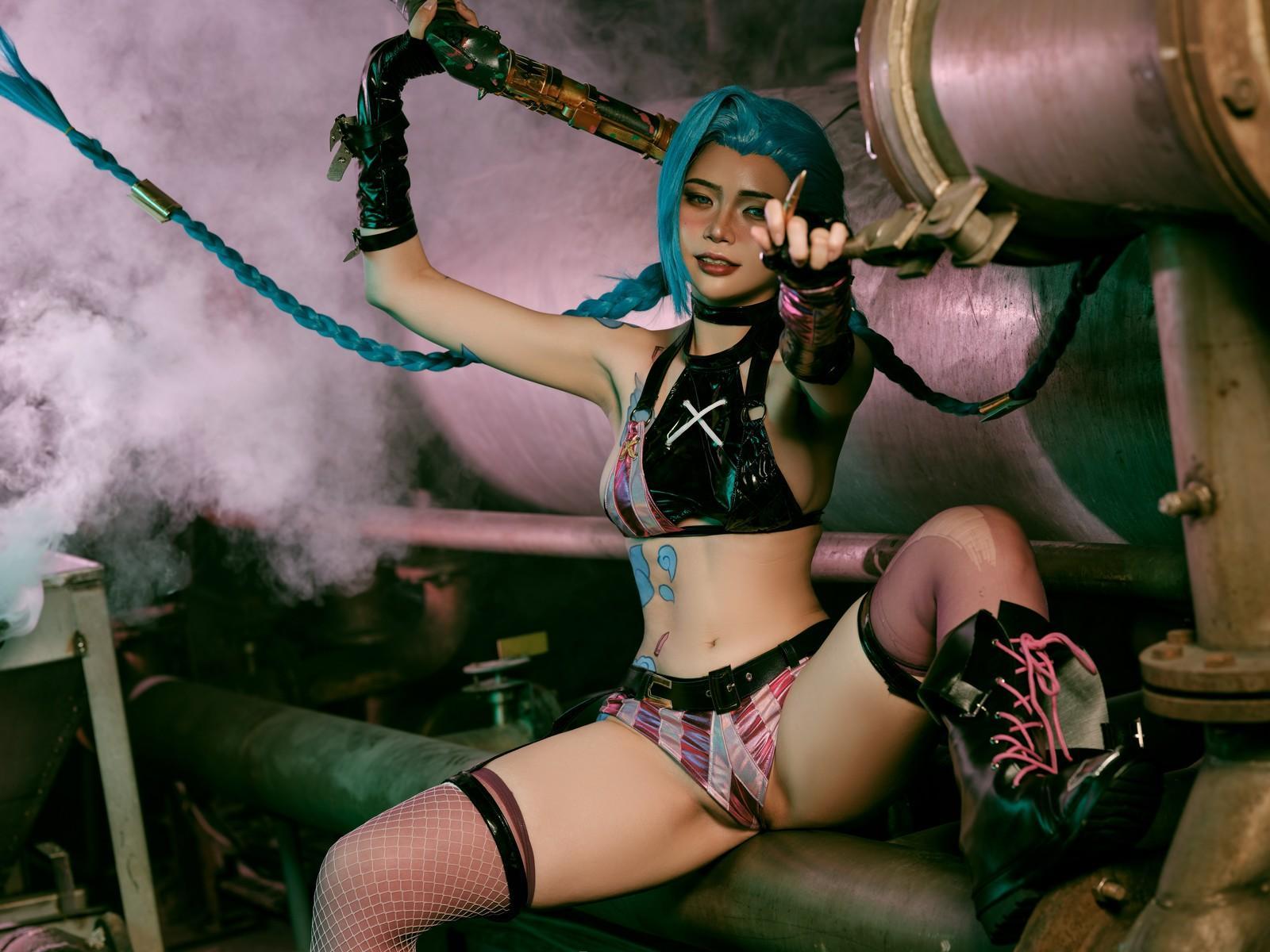 Cosplay ZinieQ Jinx Arcane(22)