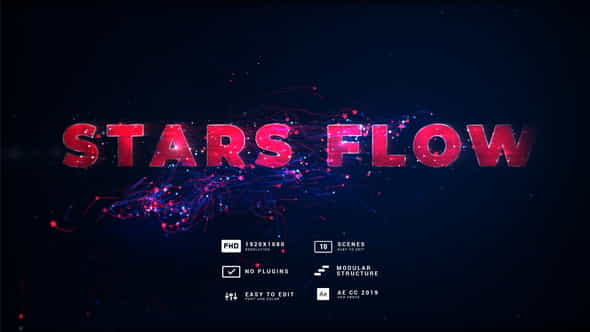 Stars Flow Event Titles - VideoHive 32928781