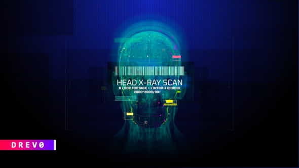 Head X Ray Scan (8 - VideoHive 33238988