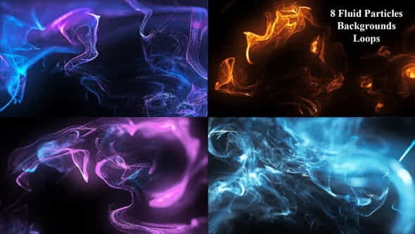 Fluid Particles Backgrounds Loops 4K - VideoHive 30441803