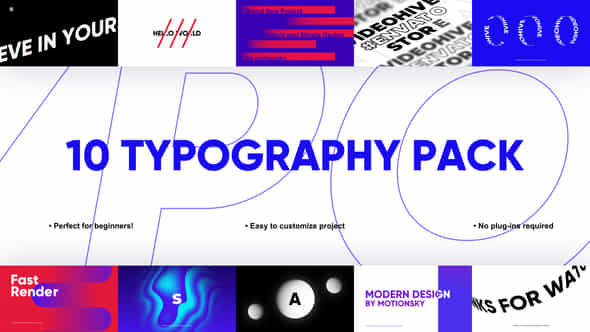 10 Accurate Typography - VideoHive 42868168