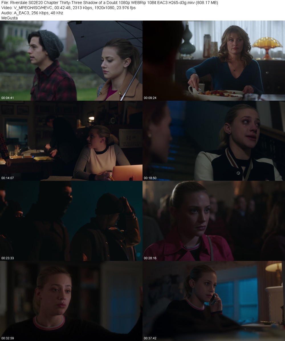 Riverdale S02E20 Chapter Thirty-Three Shadow of a Doubt 1080p WEBRip 10Bit EAC3 H265-d3g