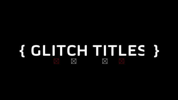 Modern Glitch Titles - VideoHive 32838723