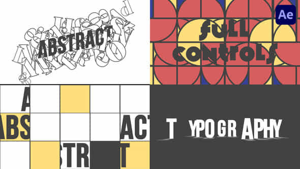 Abstract Typography - VideoHive 56509366