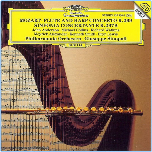 Mozart Flute And Harp Concerto K 299, Sinfonia Concertante K 297B Philharmonia Orchestra, Sinopoli Sv4DIRDh_o