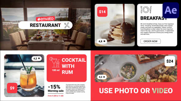 Modern Restaurant Food - VideoHive 42879821