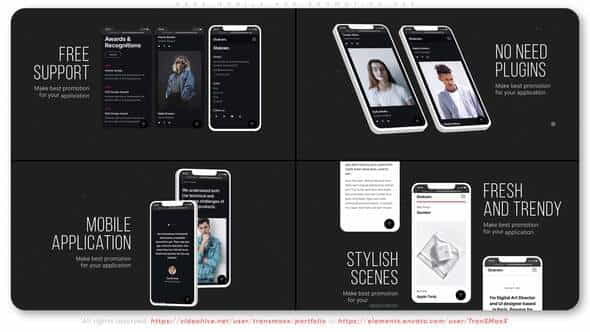 Dark Mobile App Promotion V05 - VideoHive 32858830