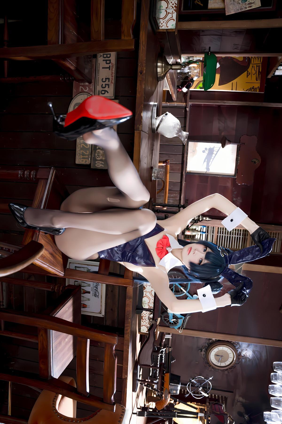Cosplay 九柒喵 – 蔚蓝档案 龙华妃咲 兔女郎(2)