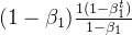 (1-\beta_{1})\frac{1(1-\beta_{1}^{t})}{1-\beta_{1}}