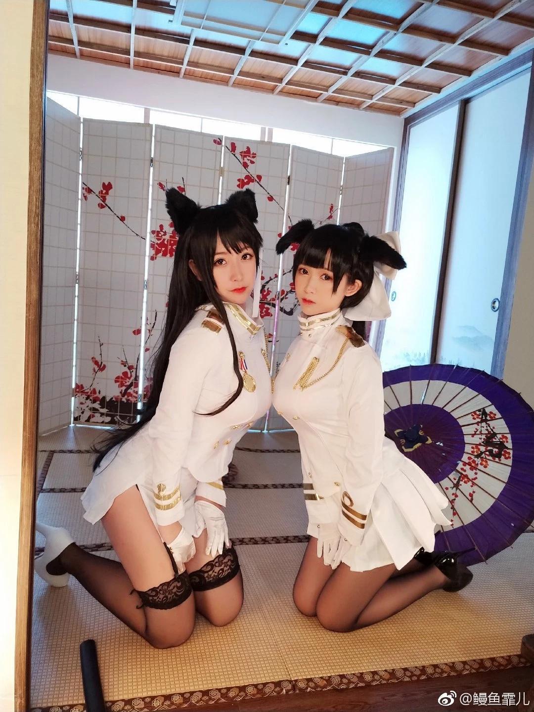 《碧蓝航线》高雄&amp;爱宕Cosplay向【CN：鳗鱼霏儿&amp;猫九酱Sakura】 (9P)(8)