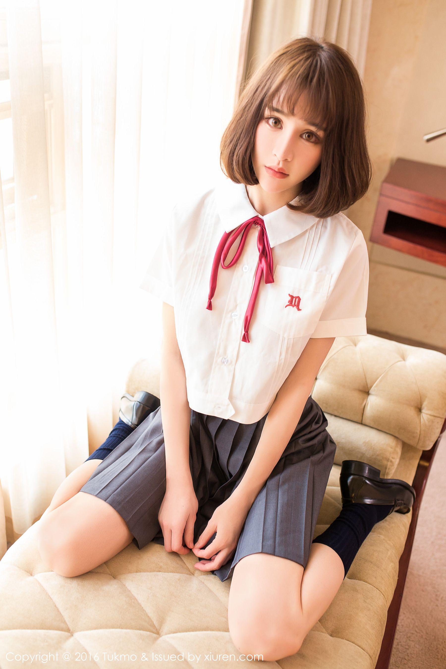 Cheryl青树《学生制服系列》 [兔几盟Tukmo] Vol.093 写真集(1)