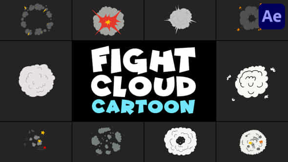 Fight Cloud Cartoon After Effects - VideoHive 50947980