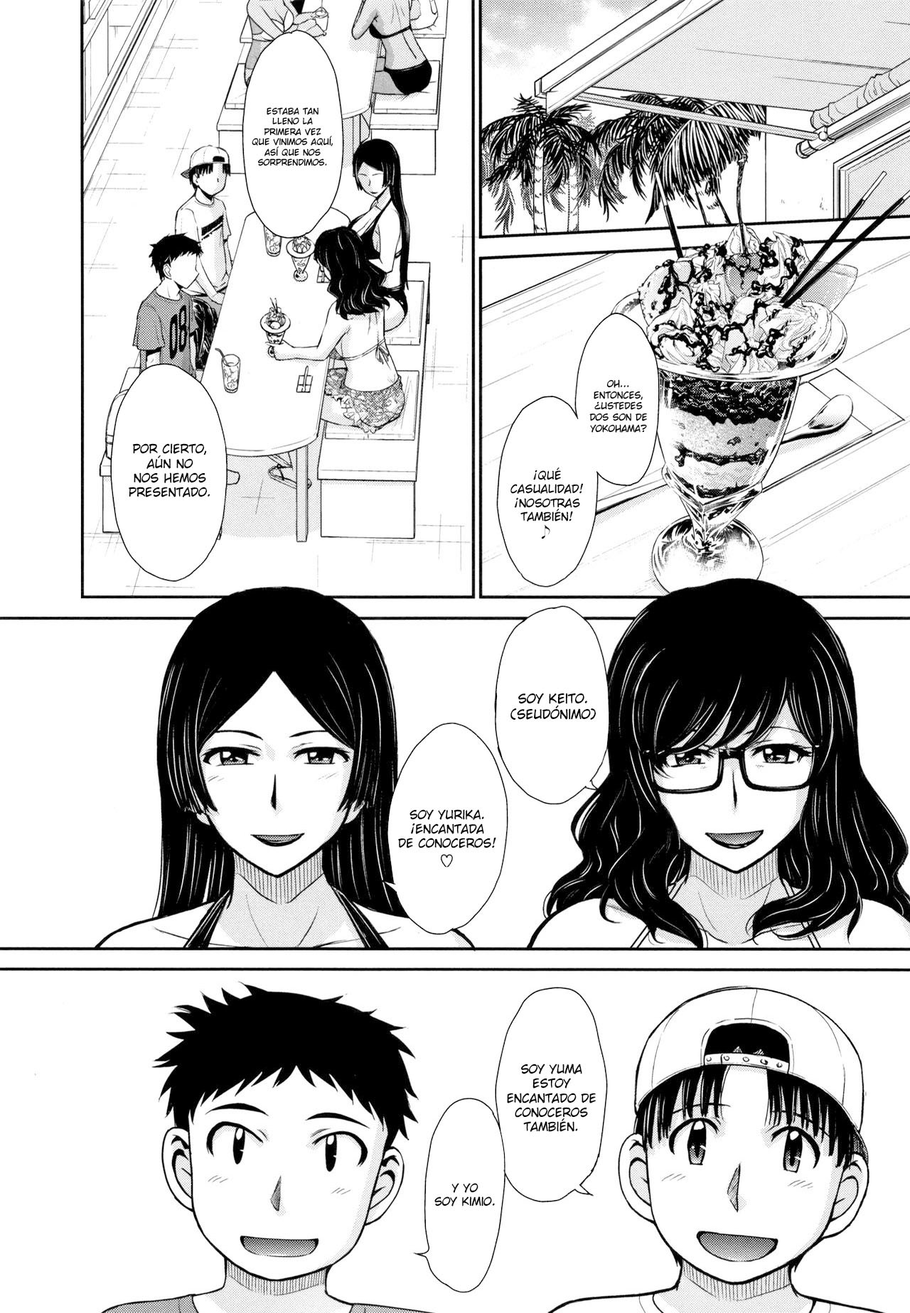 [Tsukino Jyogi] Hitozuma, Mitsu to Niku [Spanish] [Lozlauro]