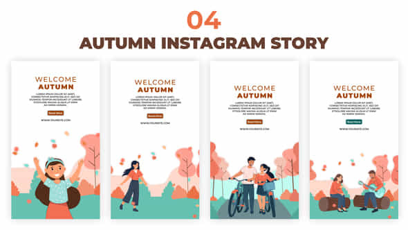 Welcome Autumn Instagram - VideoHive 39042853