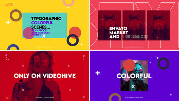 Typographic Colorful Intro - VideoHive 35104017