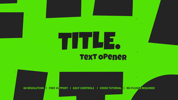 Title Text Opener - VideoHive 58245870