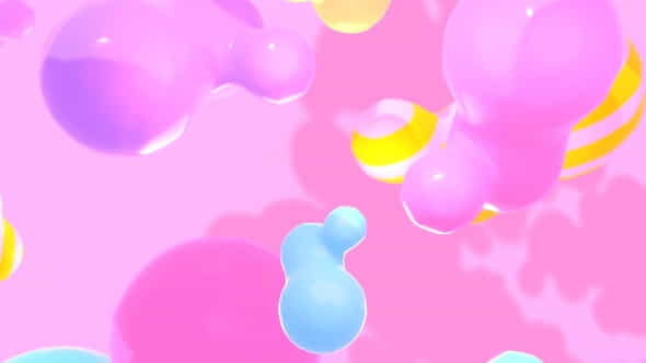 Floating Colorful Blobs - VideoHive 33609643