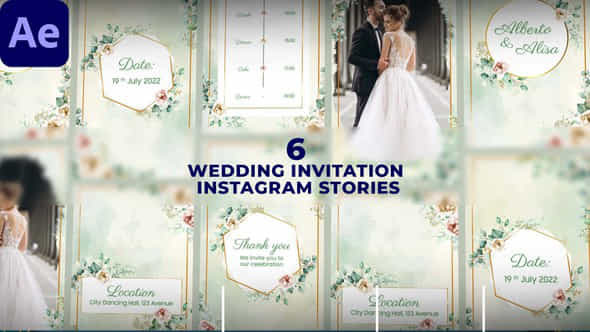 Wedding Invitation Instagram - VideoHive 47523284