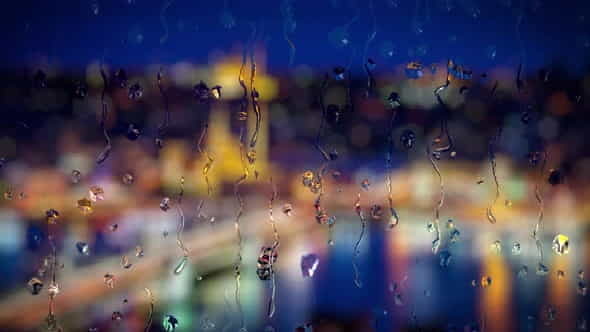 Raindrops on Window - VideoHive 24069714