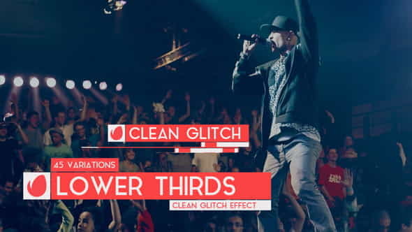 Clean Glitch - Lower Third - VideoHive 11769696