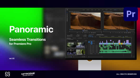 Panoramic Seamless Transitions Vol 02 For Premiere Pro - VideoHive 48688731