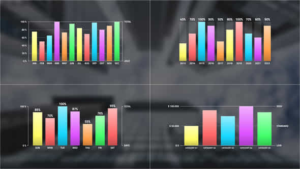 Vertical Bar Infographic - VideoHive 39523603