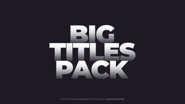 Big Titles - VideoHive 44173071