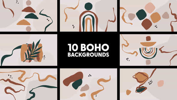 Boho Backgrounds - VideoHive 44254213