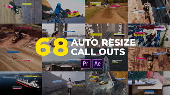 Auto Resizing Call-Outs l MOGRT - VideoHive 26423703