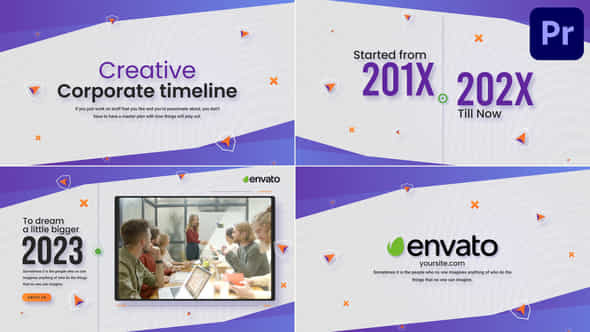 Creative Corporate Timeline Slideshow For Premiere Pro - VideoHive 49645592