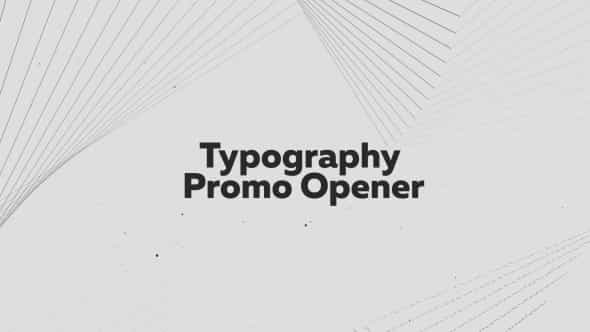 Typography Promo Opener - VideoHive 19653884