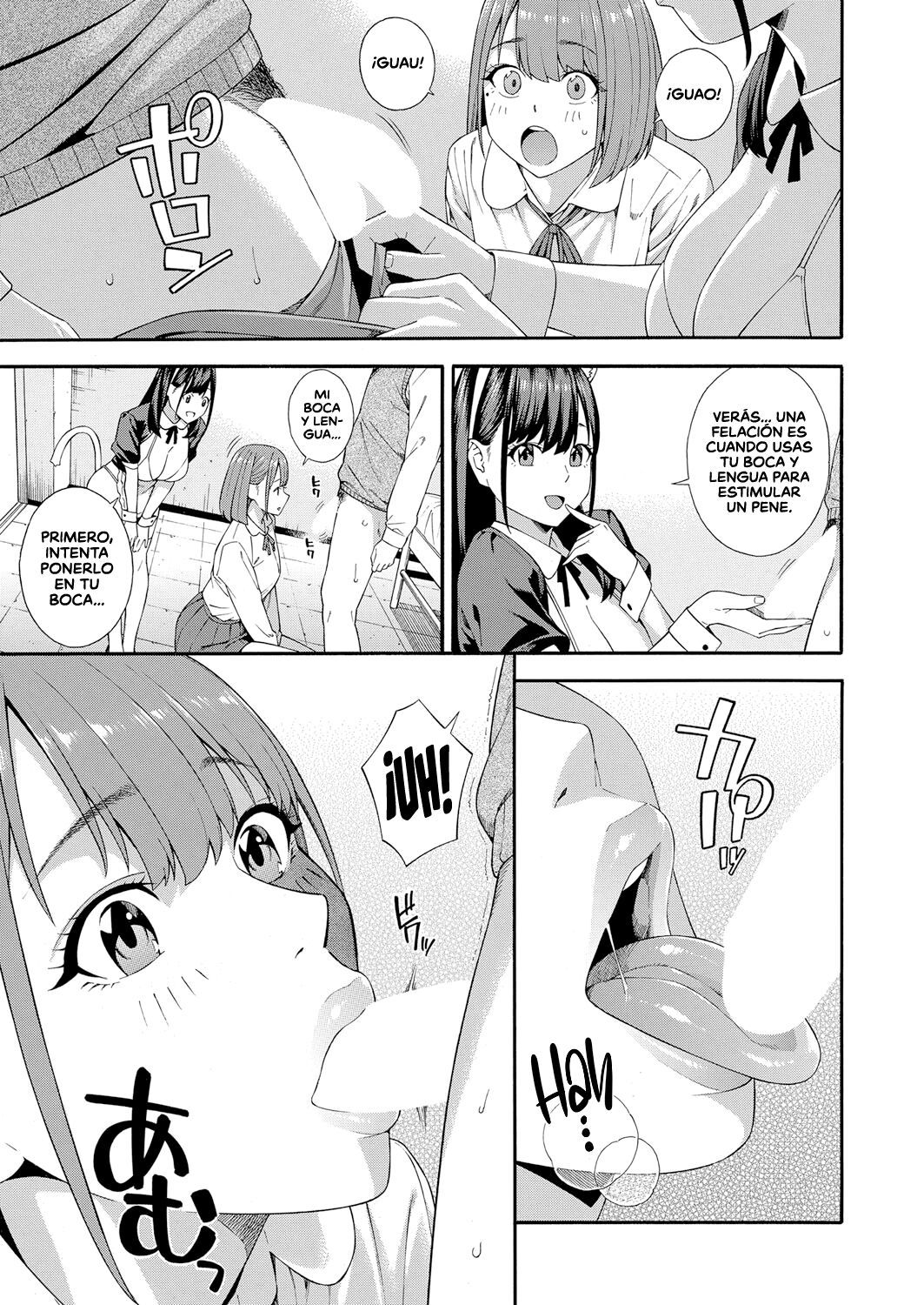 [Zonda] Fellatio Kenkyuubu _ Departamento de Investigación de las Felaciones Ch. 1-4 [Span