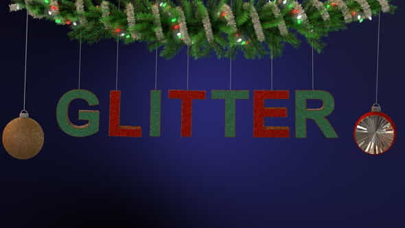Glitter Ornament Text Typeface - VideoHive 22944719