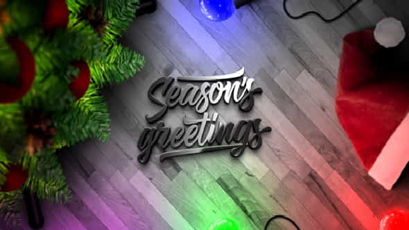 Christmas Lights Logo Reveal - VideoHive 21052241