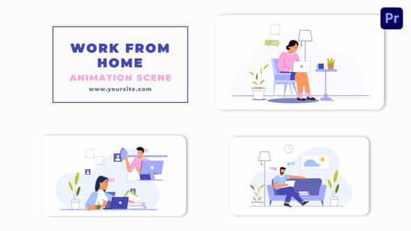 Work from Home - VideoHive 46463949