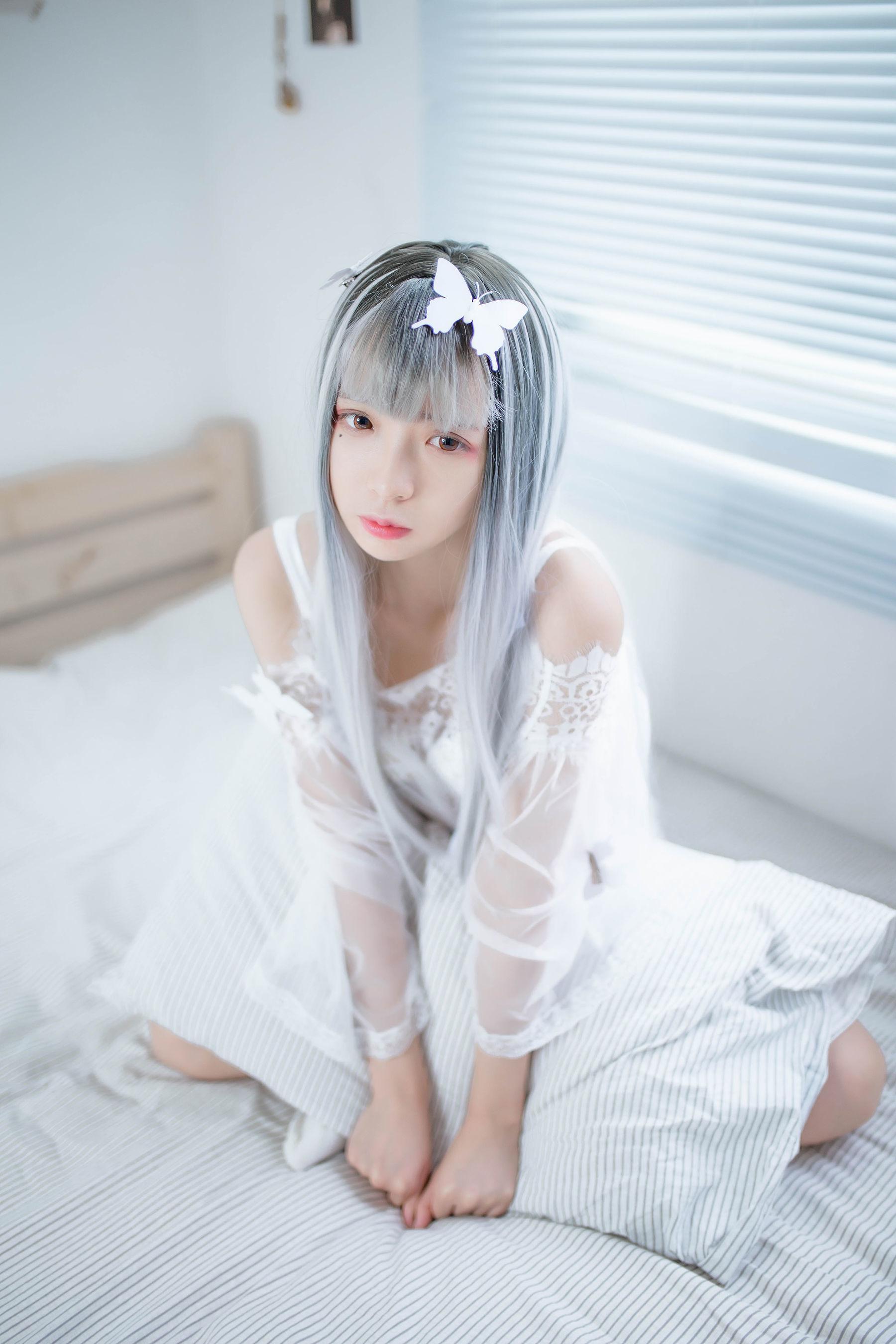 [网红COSER] 疯猫ss – 透明白纱 写真集(23)