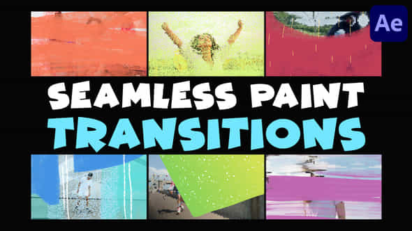 Seamless Paint Transitions - VideoHive 47936916