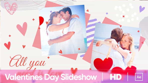 Valentines Day Slideshow - VideoHive 35684455