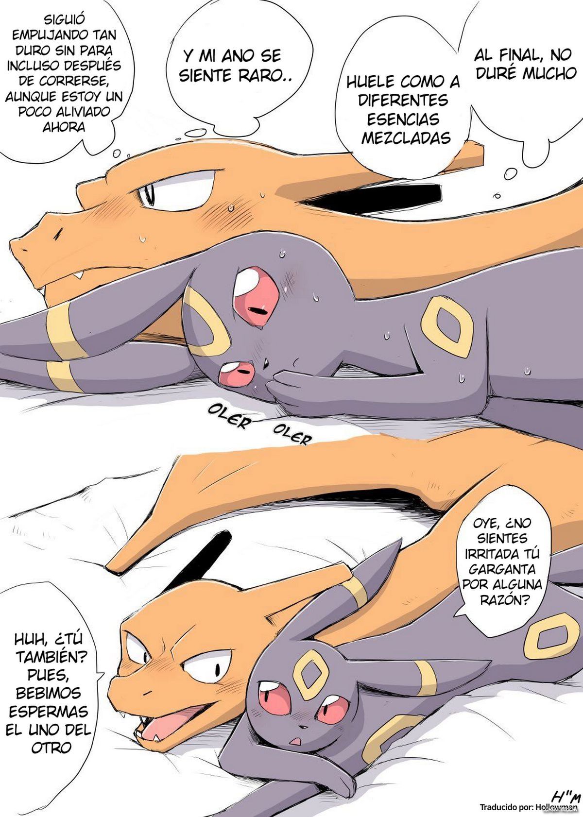 Charizard x Umbreon (Pokémon) xxx comics manga porno doujin hentai español sexo 