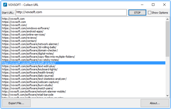 VovSoft Collect URL 3.3.0 HywzQlFO_o