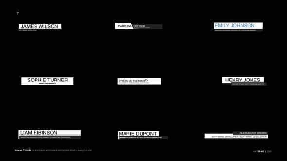 Lower Thirds 60 After Effects - VideoHive 56703542