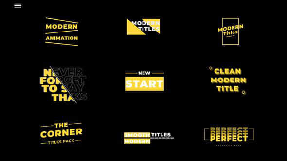 Modern Titles | - VideoHive 45360652