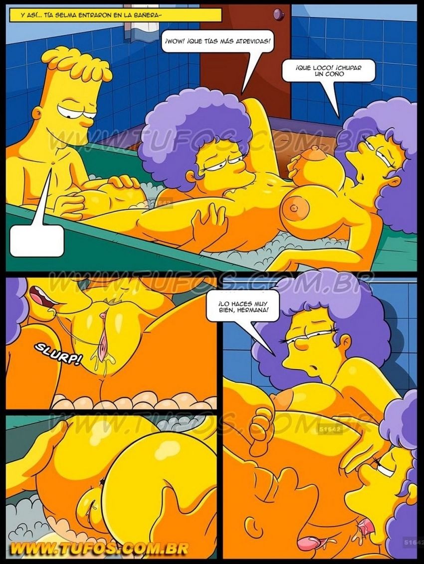 los simpsons - en la ducha con mis tias - 6