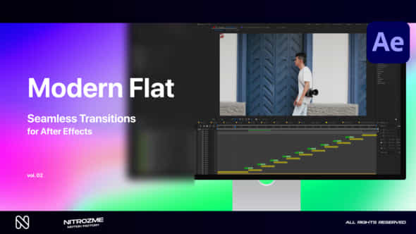 Modern Flat Transitions Vol 02 - VideoHive 49967270