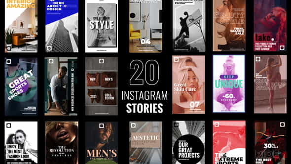 20 Instagram Stories B25 - VideoHive 31420156