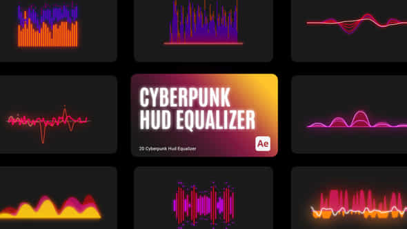Cyberpunk HUD Equalizer - VideoHive 43704146