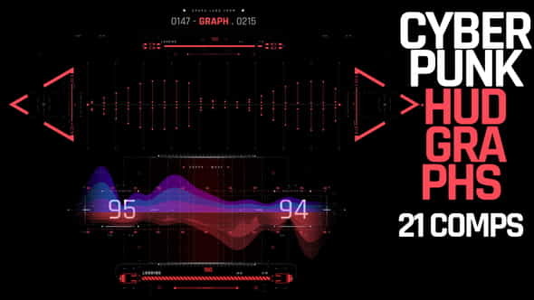 HUD Cyberpunk Graphs - VideoHive 39795540